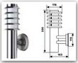 светильник внешний DELUX POLE G 02 E27 нерж.сталь