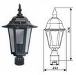 светильник внешний DELUX PALACE A03 60W E27 черный