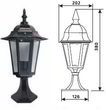 светильник внешний DELUX PALACE A04 60W E27 черный