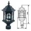 светильник внешний DELUX PALACE B03 60W E27 черный
