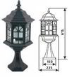 светильник внешний DELUX PALACE B04 60W E27 черный