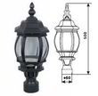 светильник внешний DELUX PALACE С03 60W E27 черный
