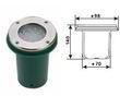 светильник внешний DELUX GROUND LED 25