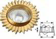 светильник точечый DELUX HDL16113R MR16 12V красн.ант.медь
