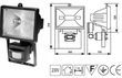 прожектор DELUX FDL-78P 150W белый с датчиком движения