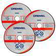 Отрезной диск по металлу и пластику Dremel DSM510, 3 шт