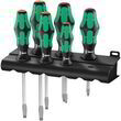 Набір викруток підставка Wera Kraftform Plus Lasertip 334 SK/6 Rack 05007680001