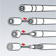 Инструмент для удаления изоляции с коаксильных кабелей Knipex 16 60 05 SB. Фото-2