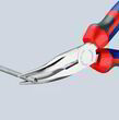 Плоские круглогубцы с режущими кромками Knipex 25 25 160 (загнутые). Фото-4