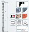 Бур по бетону SDS-plus, ALPEN F4, 2 режущие кромки, INP, L=160/100, Ø8.0 0076900800100. Фото-2