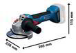 Акумуляторна кутова шліфмашина Bosch GWS 18V-8 Professional 06019N9003. Фото-3