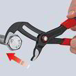 Высокотехнологичные сантехнические клещи Knipex Cobra® QuickSet фосфатированные, серого цвета 300 mm Knipex 87 21 300. Фото-3