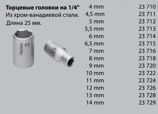 poron☆ Торцевая головка 1/4 ', 10 мм Proxxon 23722 | Слесарный инструмент