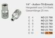 Торцевая головка для внешней звездочки ТХ, 1/4, Е10 Proxxon (23796). Фото-2