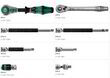 Набір з тріскачкою Wera Kraftform Kompakt Zyklop MS1 Metal/Speed 1/4 05135949001. Фото-9