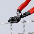 Компактный болторез согнут под углом Knipex CoBolt® фосфатированные, черного цвета 200 mm Knipex 71 21 200. Фото-6