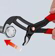 Високотехнологічні сантехнічні кліщі Cobra Knipex QuickSet 87 22 250 (с автоспуском). Фото-4