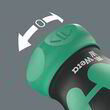 Ручка-битодержатель с трещоткой WERA Kraftform Kompakt Stubby RA 1, 05008891001. Фото-3