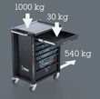 Візок інструментальний з нержавійки WERA 9706 Tool Rebel roller cabinet Stainless 2, 191 од. 05150136001. Фото-9