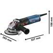 Кутова шліфмашина Bosch GWS 14-125 S Professional з регулюванням і антивібраційною рукояткою (06017D0100). Фото-2