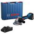 Акумуляторна кутова шліфмашина Bosch GWS 18V-8 Professional з акб GBA 18V 4 Ah та з/п GAL 18V-40, в кейсі (019N9021). Фото-2
